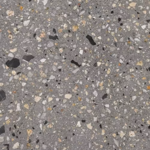 Décoration de construction en terrazzo gris pour murs et sols