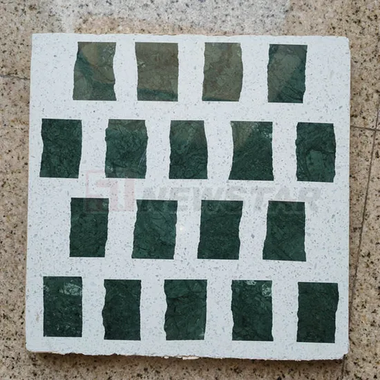 Nouveau design de terrazzo incrusté de marbre