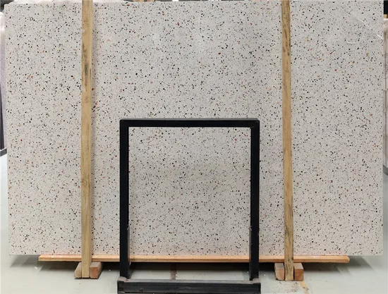 Dalle de terrazzo en pierre artificielle 3200*1600 avec 2cm 3cm