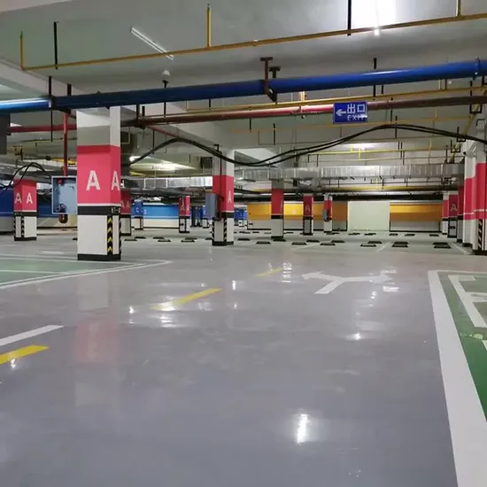 Revêtement de sol en terrazzo poli en résine époxy hygiénique pour ateliers d'usine