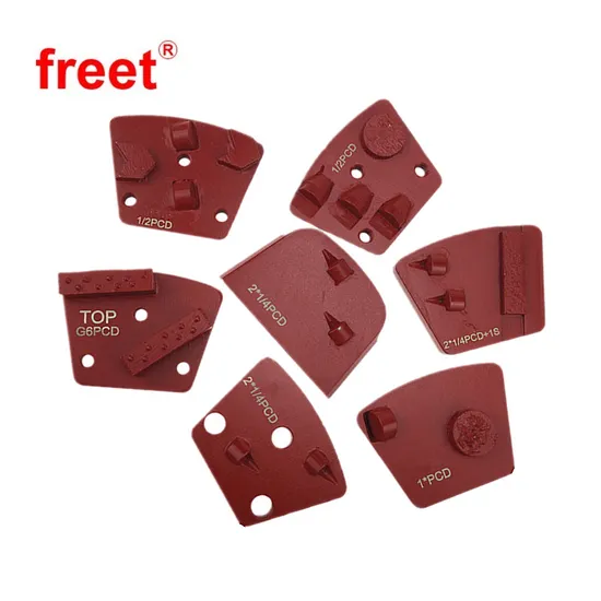 Disque abrasif diamanté segmenté pour béton, bloc de ponçage pour sol en béton pour meuleuse HTC