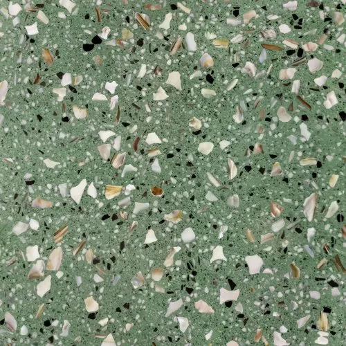 Dark Green Particles Artificial Stone Terrazzo 