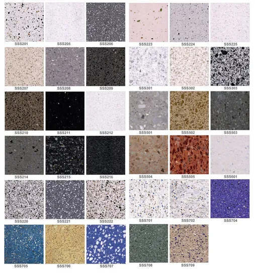 Comptoir noir avec dalle/carrelage en terrazzo à prix réduit en Pop
