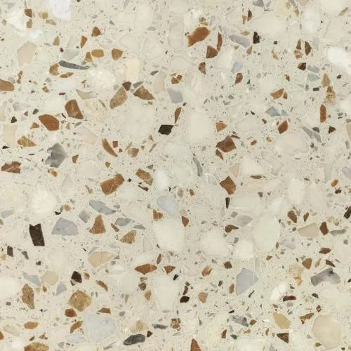 Décoration de construction Terrazzo en pierre artificielle orange gris