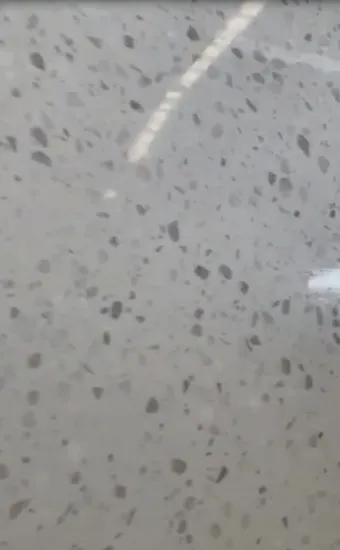 Carrelage en pierre artificielle extérieure et intérieure en résine Terrazzo pour sol/escaliers/plancher de vanité, etc.