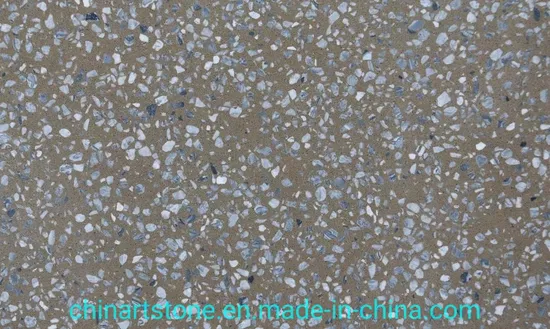 Terrazzo en ciment artificiel et marbre, couleur 8107